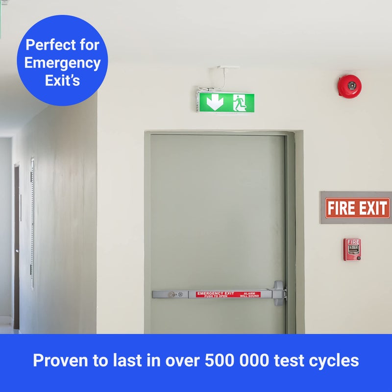 FORTSTRONG Alarmed Commercial Push Bar Exit Device - FH-1550A Panic Bar Loud Warning Strike Bar with Warning Stickers - UL Listed - Easy Installation - Image 4